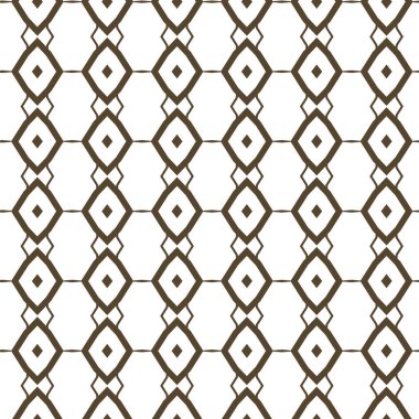 Geometrik süslemeli vektör deseni. Kusursuz tasarım dokusu.