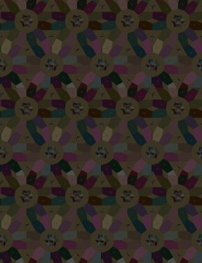 Modern geometrik vektör tasarımı, kusursuz desen çizimi