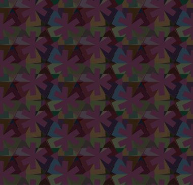 Geometrik süslemeli vektör deseni. Kusursuz tasarım dokusu. 