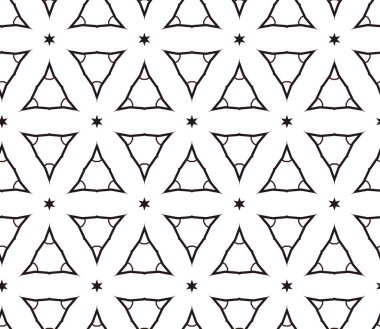Geometrik süslemeli vektör deseni. Kusursuz tasarım dokusu.