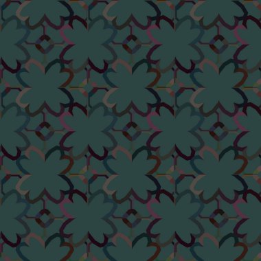 Geometrik süslemeli vektör deseni. Kusursuz tasarım dokusu. 