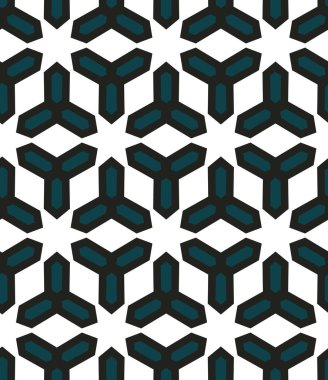 Geometrik süslemeli vektör deseni. Kusursuz tasarım dokusu.