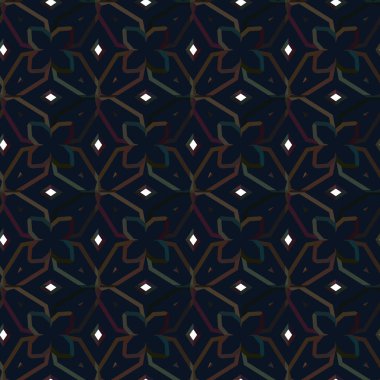 Modern geometrik vektör tasarımı, kusursuz desen çizimi