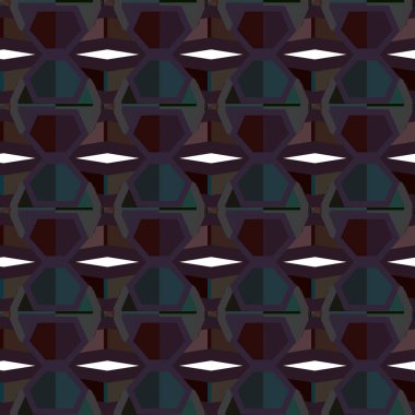 Modern geometrik vektör tasarımı, kusursuz desen çizimi