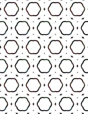 Geometrik süslemeli kusursuz desen. vektör illüstrasyonu