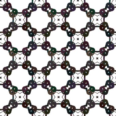 Geometrik süslemeli vektör deseni. Kusursuz tasarım dokusu.