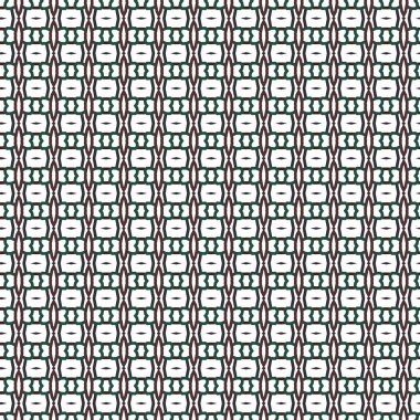 Geometrik süslemeli vektör deseni. Kusursuz tasarım dokusu.