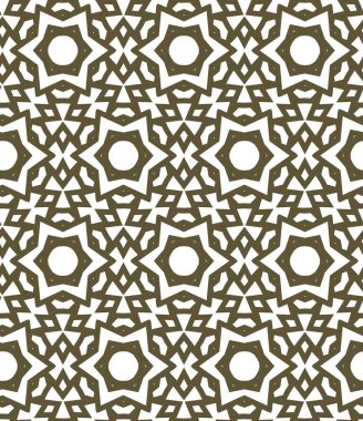 Geometrik süslemeli vektör deseni. Kusursuz tasarım dokusu.