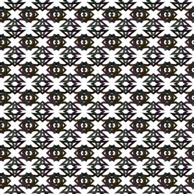 Geometrik süslemeli vektör deseni. Kusursuz tasarım dokusu. 