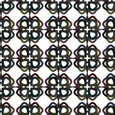 Geometrik süslemeli vektör deseni. Kusursuz tasarım dokusu.