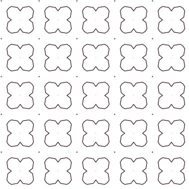 Geometrik süslemeli vektör deseni. Kusursuz tasarım dokusu.