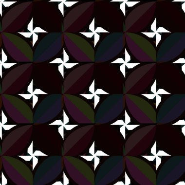 Geometrik süslemeli vektör deseni. Kusursuz tasarım dokusu.