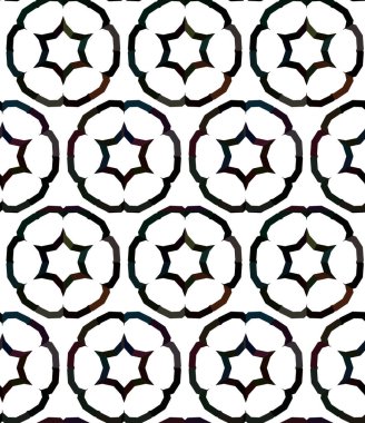 Modern geometrik vektör tasarımı, kusursuz desen çizimi