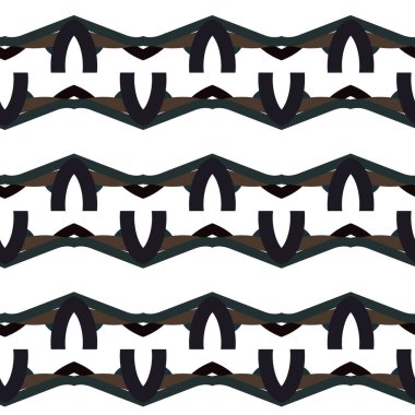 Geometrik süslemeli vektör deseni. Kusursuz tasarım dokusu.