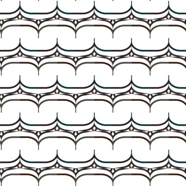 Geometrik süslemeli vektör deseni. Kusursuz tasarım dokusu.