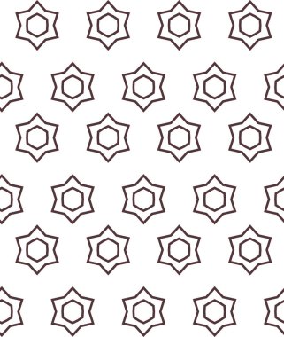 Geometrik süslemeli vektör deseni. Kusursuz tasarım dokusu.