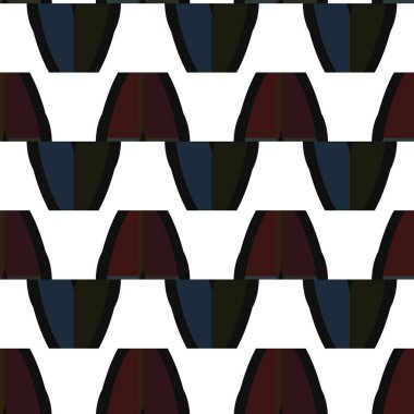 Geometrik süslemeli vektör deseni. Kusursuz tasarım dokusu.