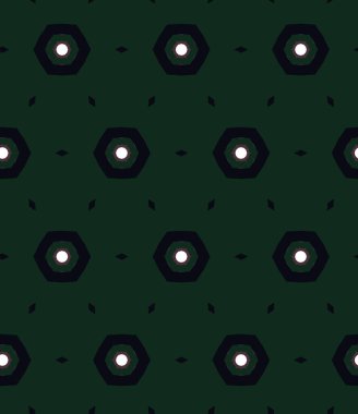 Geometrik süslemeli vektör deseni. Kusursuz tasarım dokusu. 