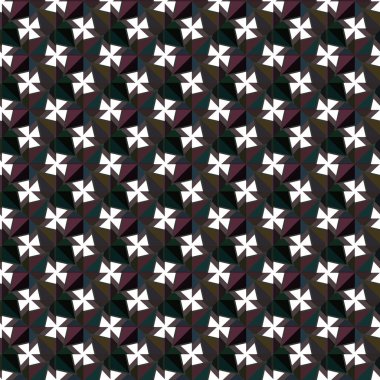 Geometrik vektör tasarımı, kusursuz desen çizimi