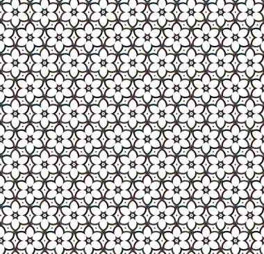 Soyut geometrik şekilli kusursuz desen