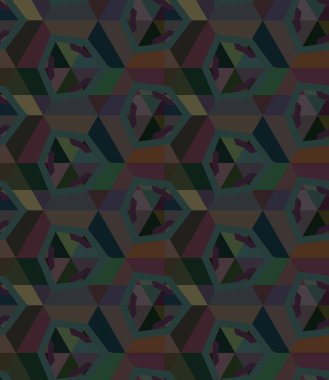 Geometrik süslemeli vektör deseni. Kusursuz tasarım dokusu.