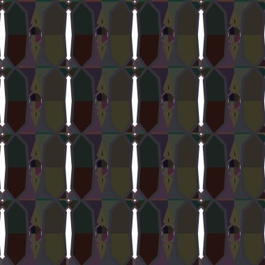 Geometrik süslemeli vektör deseni. Kusursuz tasarım dokusu.