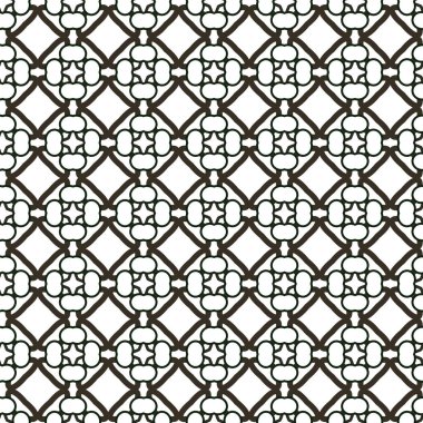Geometrik süslemeli vektör deseni. Kusursuz tasarım dokusu. 