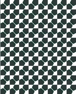 Geometrik süslemeli vektör deseni. Kusursuz tasarım dokusu. 