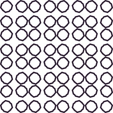 Geometrik süslemeli vektör deseni. Kusursuz tasarım dokusu. 