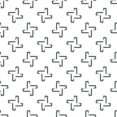 Geometrik süslemeli vektör deseni. Kusursuz tasarım dokusu. 