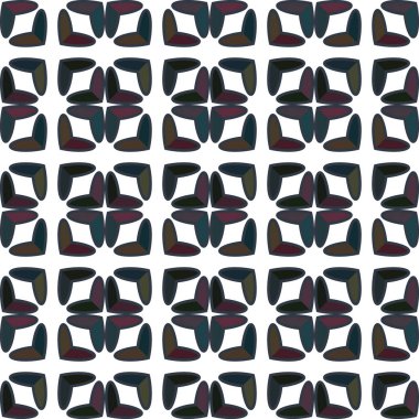 Geometrik süslemeli vektör deseni. Kusursuz tasarım dokusu. 