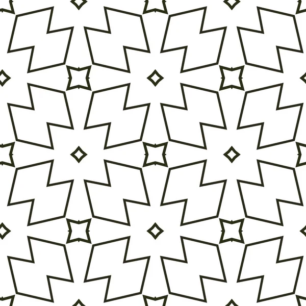 Geometrische Ornamentele Vector Patroon Naadloze Ontwerptextuur — Stockvector