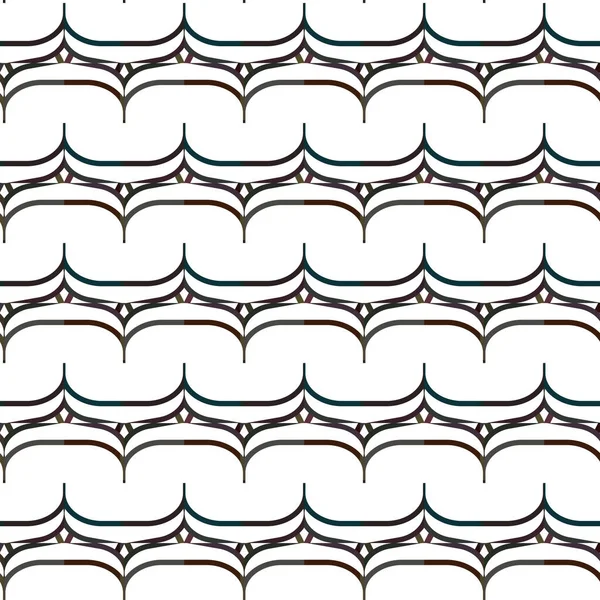 Geometrik Süslemeli Vektör Deseni Kusursuz Tasarım Dokusu — Stok Vektör