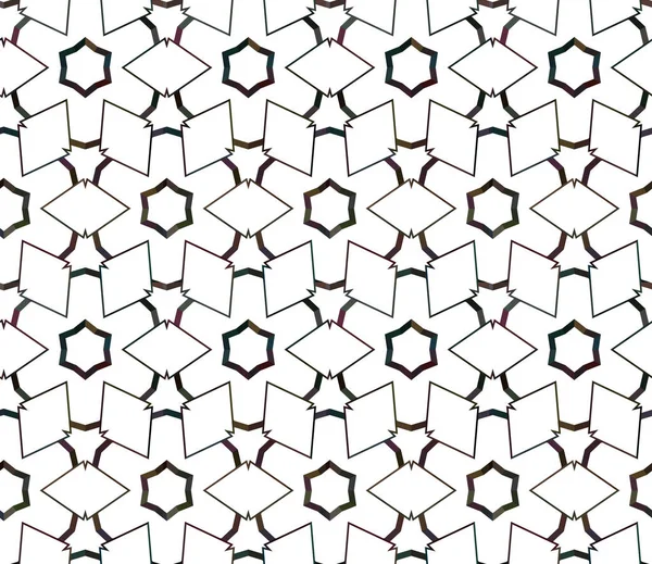 Geometrik Süslemeli Vektör Deseni Kusursuz Tasarım Dokusu — Stok Vektör