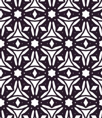 Geometrik süslemeli vektör deseni. Kusursuz tasarım dokusu.