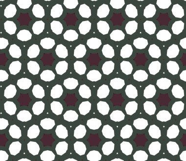 Geometrik süslemeli vektör deseni. Kusursuz tasarım dokusu.