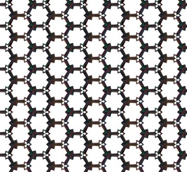 Geometrik süslemeli vektör deseni. Kusursuz tasarım dokusu. 