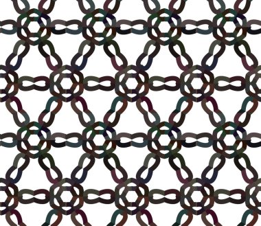 Modern geometrik vektör tasarımı, kusursuz desen çizimi