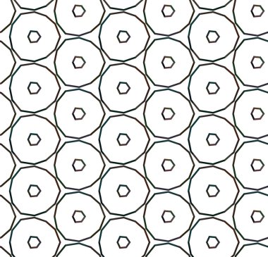 Geometrik şekillerin kusursuz deseni. vektör illüstrasyonu