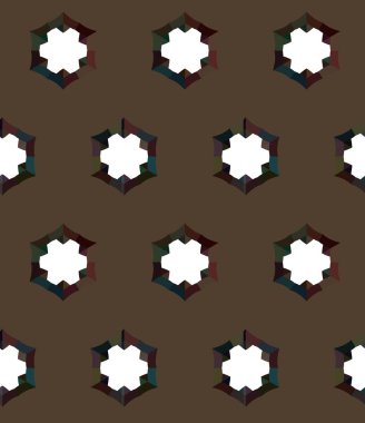 Modern geometrik vektör tasarımı, kusursuz desen çizimi