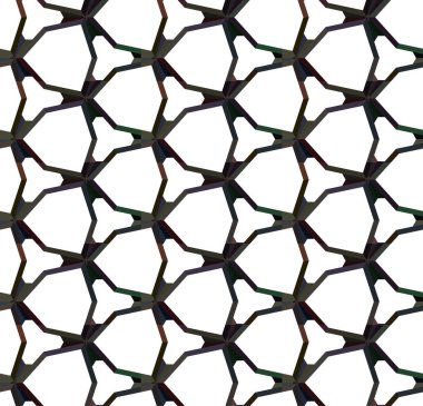 Geometrik süslemeli vektör deseni. Kusursuz tasarım dokusu.