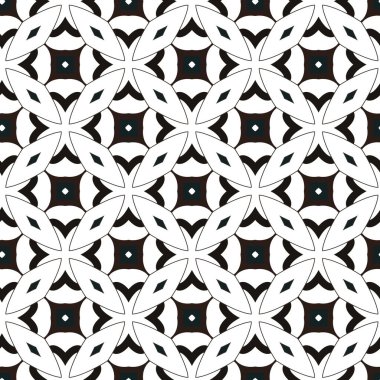 Geometrik süslemeli vektör deseni. Kusursuz tasarım dokusu. 