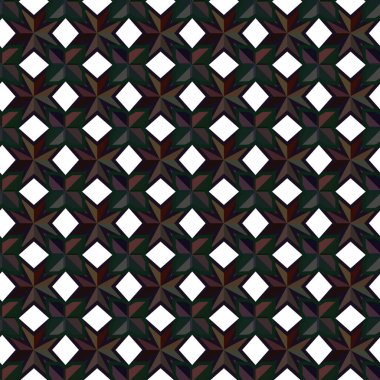 Geometrik süslemeli vektör deseni. Kusursuz tasarım dokusu. 