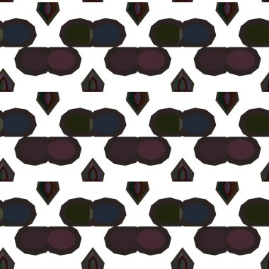 Geometrik süslemeli vektör deseni. Kusursuz tasarım dokusu.