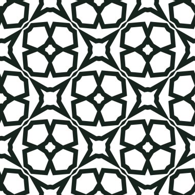 Geometrik süslemeli vektör deseni. Kusursuz tasarım dokusu.
