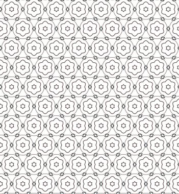 Geometrik süslemeli vektör deseni. Kusursuz tasarım dokusu.