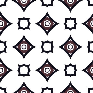 Geometrik süslemeli vektör deseni. Kusursuz tasarım dokusu.