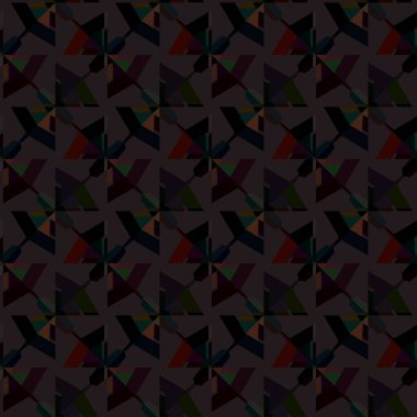 Modern geometrik vektör tasarımı, kusursuz desen çizimi