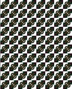 Geometrik süslemeli vektör deseni. Kusursuz tasarım dokusu.