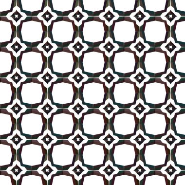 Geometrik süslemeli vektör deseni. Kusursuz tasarım dokusu. 